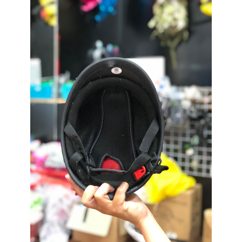 Mũ 1/2 sò các bon- mũ nửa đầu dáng sò carbon