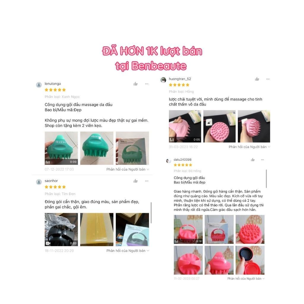 Lược Gội Đầu Silicone Heeta - Shampoo Brush