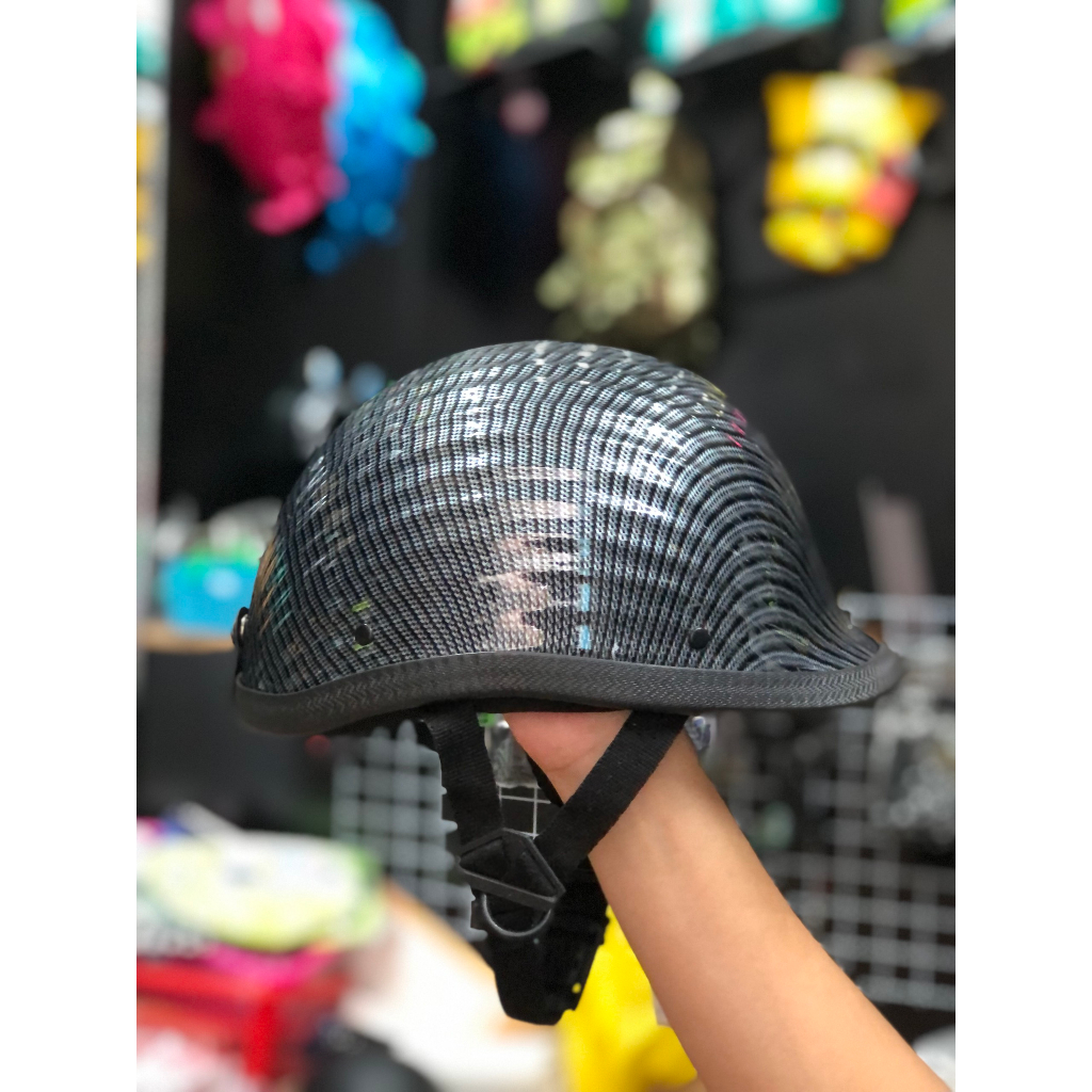 Mũ 1/2 sò các bon- mũ nửa đầu dáng sò carbon