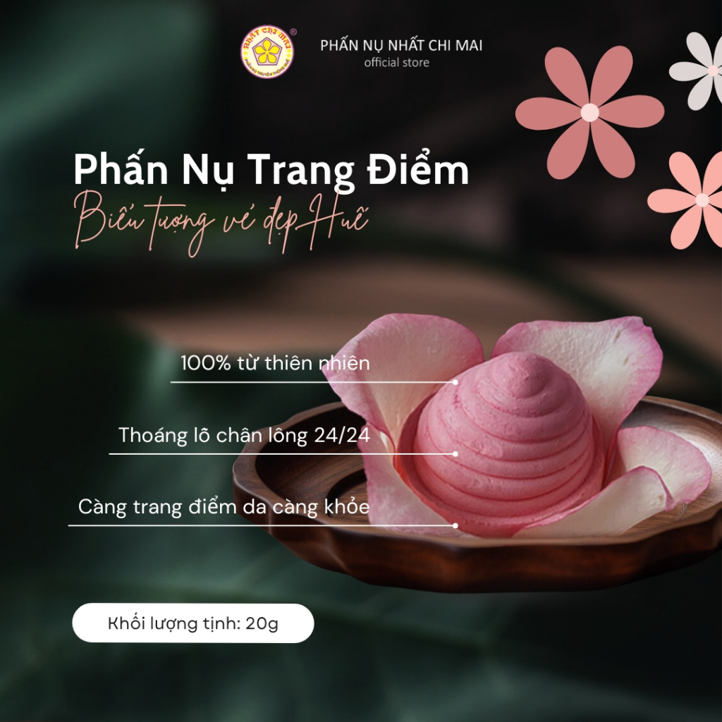 Phấn Nụ NHẤT CHI MAI - Chăm Sóc Da Khô, Da Thường TT3 20g