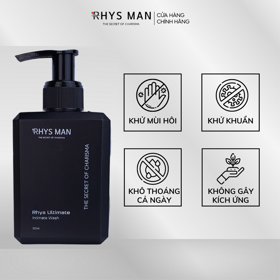 Dung dịch vệ sinh nam giới RHYS MAN hương bạc hà Rhys Ultimate 100ml