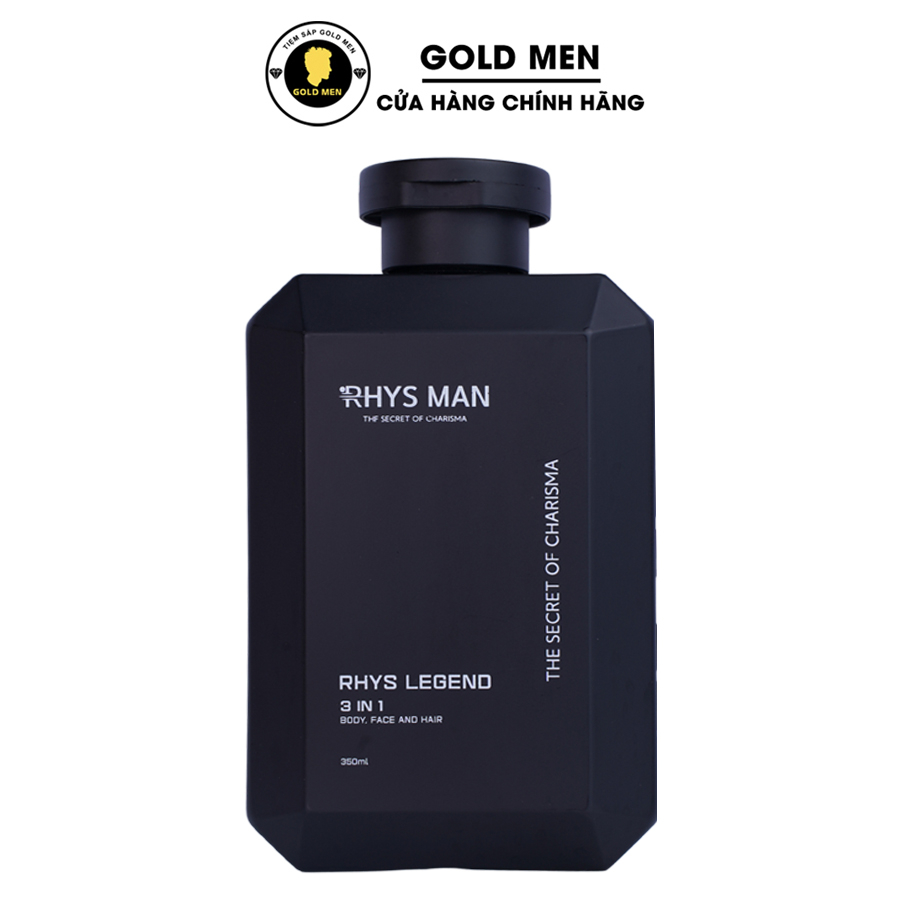 Sữa tắm gội nam RHYS MAN hương nước hoa 3 in 1 Rhys Legend 350ml