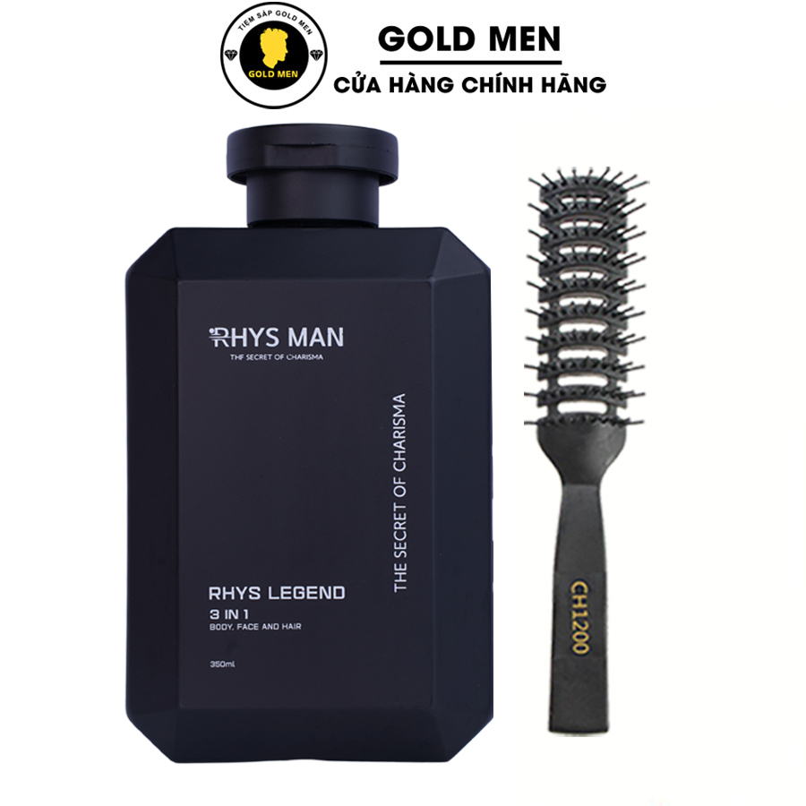 Sữa tắm gội nam RHYS MAN hương nước hoa 3 in 1 Rhys Legend 350ml