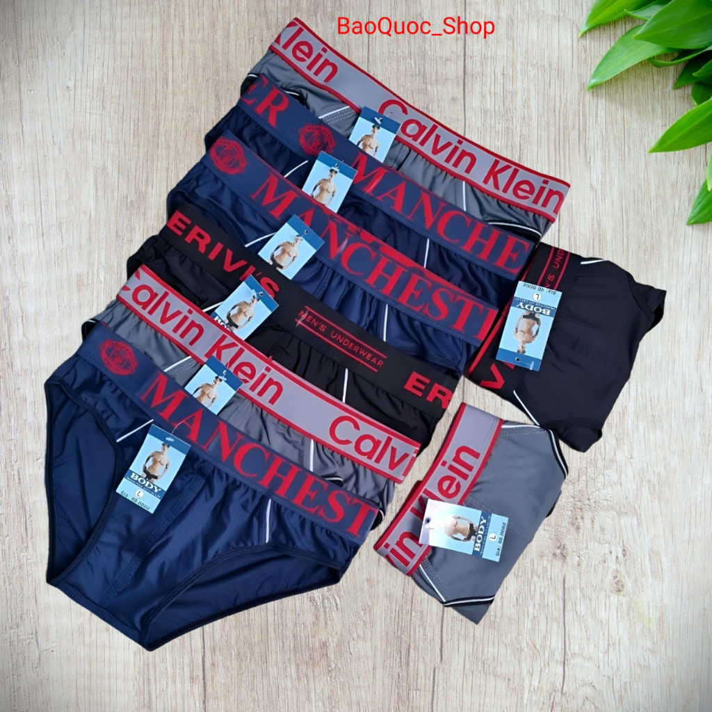 Combo 3 quần lót nam tam giác thun lạnh co giãn 4 chiều cao cấp