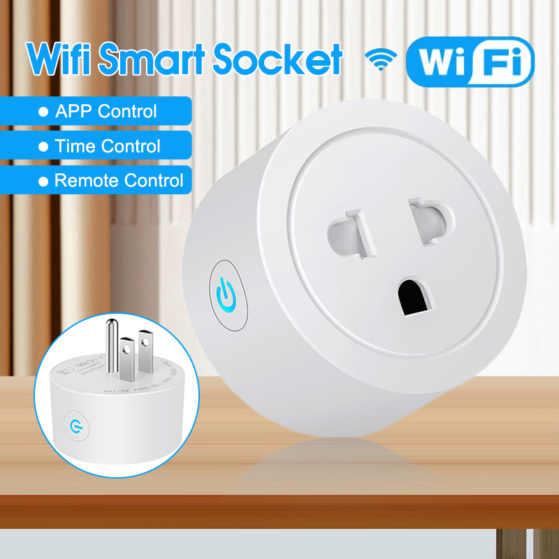Ổ Cắm WiFi 16A Bộ Chuyển Đổi Ổ Cắm Thông Minh Bluetooth Máy Nước Nóng Điều Hòa Từ Xa Không Dây Màn Hình Nguồn Hẹn Giờ