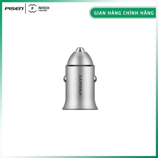 Sạc pisen quik dual usb car 18w - - hàng chính hãng