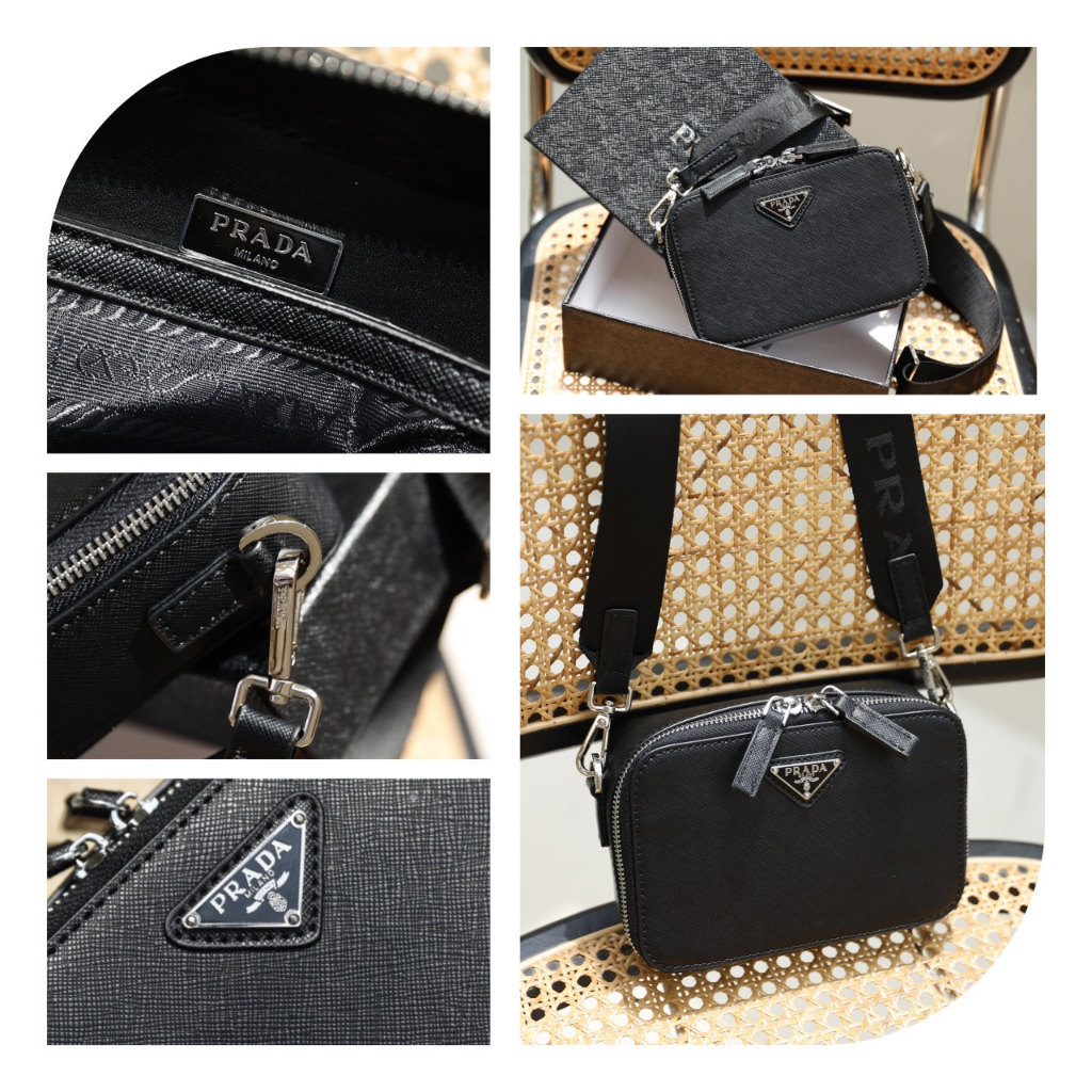TÚI PRADA MESSENGER DA XƯỚC SZ19