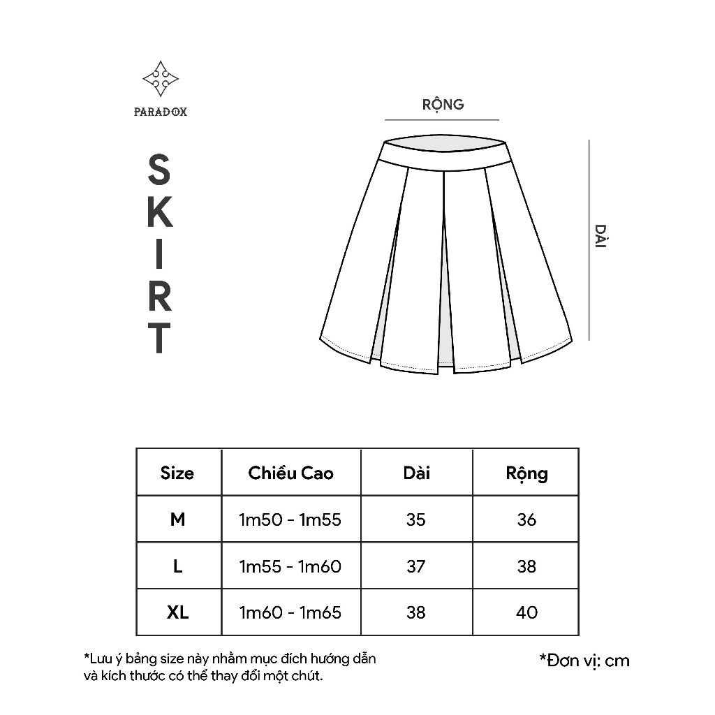 Chân váy Paradox - GIRLISH MINI - High-class Coll. - Xám