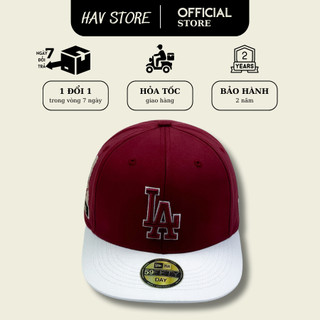 Mũ snapback LA đỏ be cao cấp, Nón snapback LA mix màu cao cấp, Mũ Nón snap hàng xuất dư cao cấp full hộp.