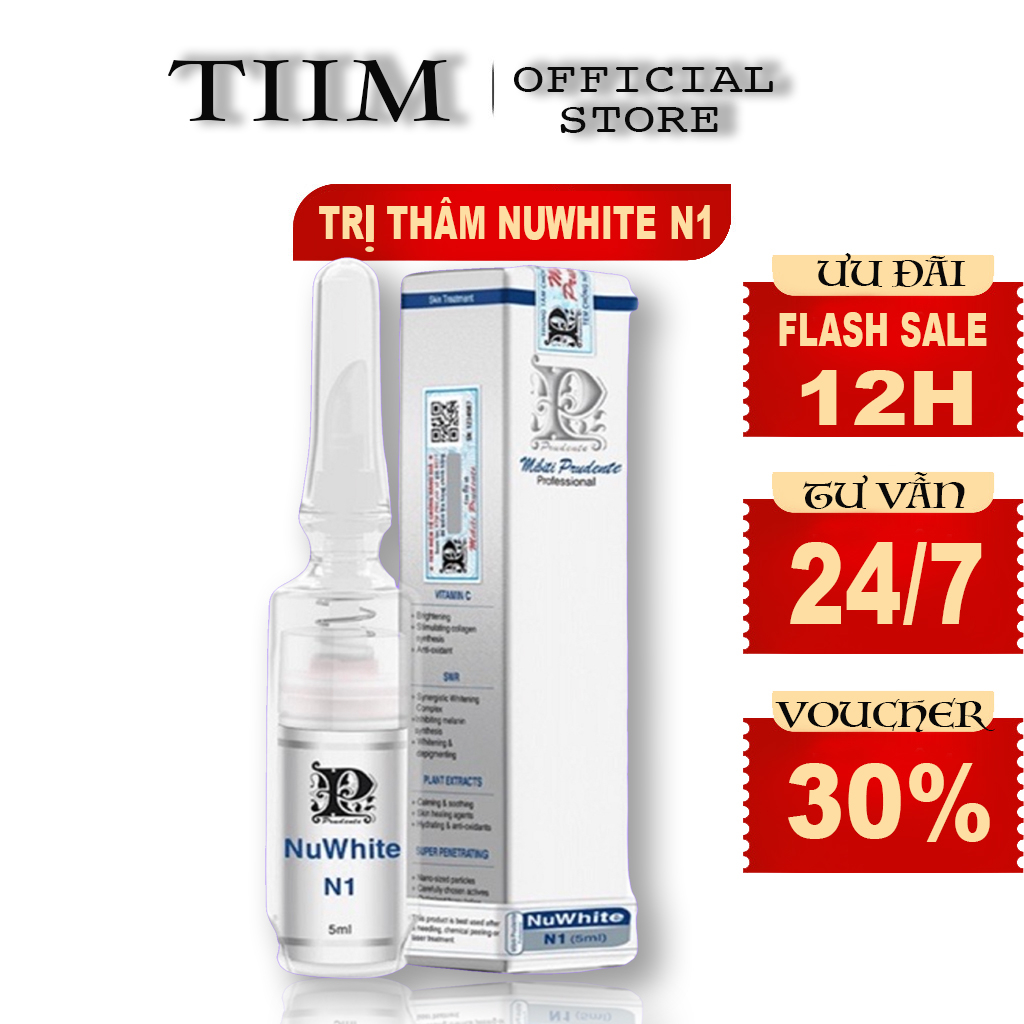 Kem Hồng Nhũ Hoa Nuwhite N1 Mibiti Prudente, Kem Làm Hồng Ti N1 Nuwhite 5mL  Chính Hãng ( Chính Hãng )