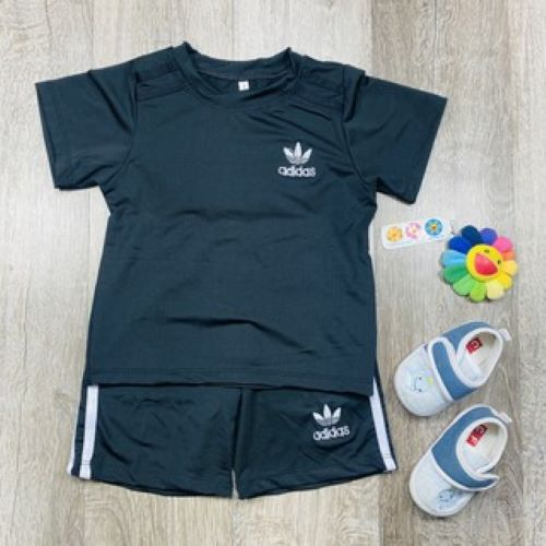 Đồ bộ trẻ em thời trang Jun Secret chất vải thun lạnh hoạt tiết đơn giản đáng yêu mÃ BÉ ADIDAS