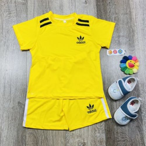 Đồ bộ trẻ em thời trang Jun Secret chất vải thun lạnh hoạt tiết đơn giản đáng yêu mÃ BÉ ADIDAS