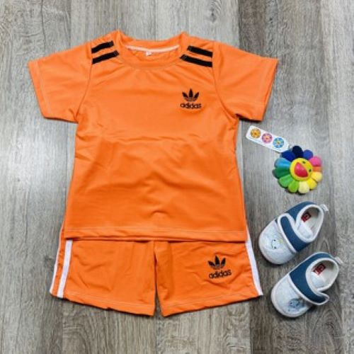 Đồ bộ trẻ em thời trang Jun Secret chất vải thun lạnh hoạt tiết đơn giản đáng yêu mÃ BÉ ADIDAS