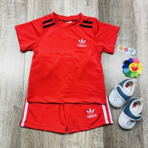 Đồ bộ trẻ em thời trang Jun Secret chất vải thun lạnh hoạt tiết đơn giản đáng yêu mÃ BÉ ADIDAS