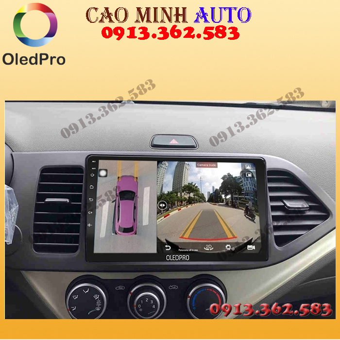 Bộ màn hình liền camera 360 OLED C8S cho xe KIA MORNING -camera 360 cho ô tô giá rẻ, phụ kiện trên xe ô tô