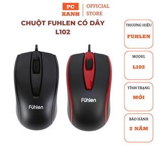 Chuột chơi game Fuhlen L102 Optical Black USB dành cho máy tính để bàn bảo hành 24 tháng