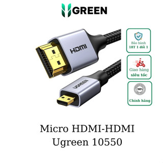 Cáp chuyển Micro HDMI sang HDMI dài 1m hỗ trợ 4K Ugreen 10550