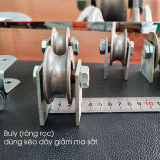 Puli Luồn Dây Mái Xếp Puli ròng rọc luồn dây kéo bạt di động