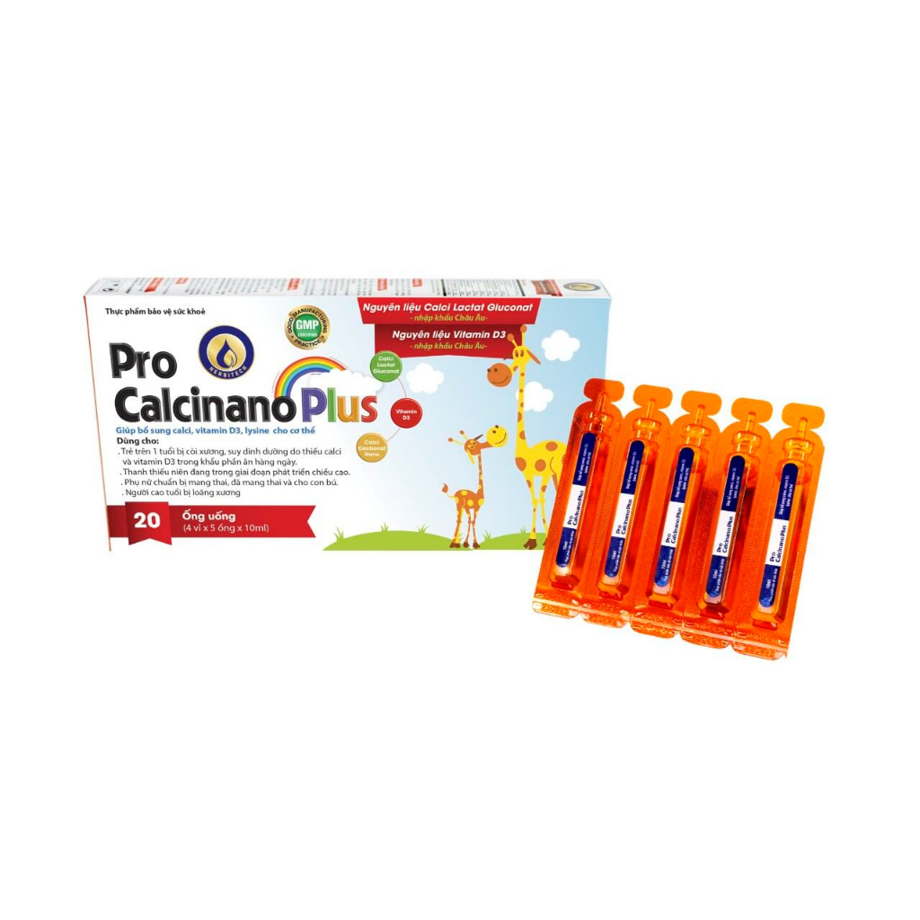 Pro Calcinano Plus - Bổ sung Calci, vitamin D3.