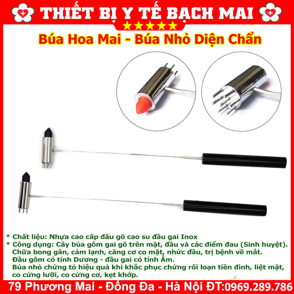 Búa Nhỏ Dụng Cụ Diện Chẩn - Búa Gôm Gai - Búa Hoa Mai - Búa Diện Chẩn