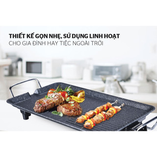 Bếp nướng điện SUNHOUSE SHD4607, Công suất 1500 W, Không sinh ra khói, Bề mặt phủ chống dính 2 lớp siêu bền