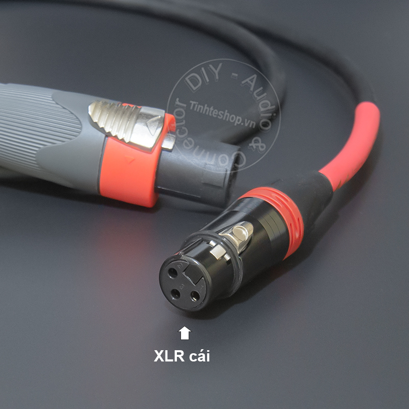 Dây loa speakon sang canon cái 0.2 đến 10 mét cắm Micro Mixer Loa Đẩy - DIY speakon to XLR cable