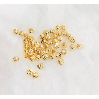 10 Bi Phay 6mm Hoặc 8mm Thép Titan Mạ Vàng Mix Chuỗi Trang Sức - Ngọc Trai Trường Thịnh