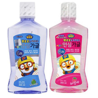 Nước súc miệng trẻ em ngăn ngừa sâu răng Pororo hương dâu Hàn Quốc 300ml - Hàng Chính Hãng