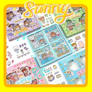 Set 100 tấm sticker chống nước 80mm × 80mm - hello sunny