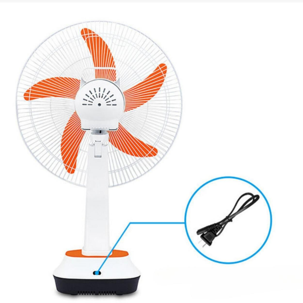 Quạt đứng đa năng quạt tích điện năng lượng mặt trời 4in1 Gesun, tích điện, thắp sáng, sạc pin điện thoại BH 12th | BigBuy360 - bigbuy360.vn