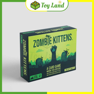 Bài Mèo Nổ Bản Zombie Việt Hóa Exploding Zombie Kittens Board Game Chất Giấy Dày Chống Nước