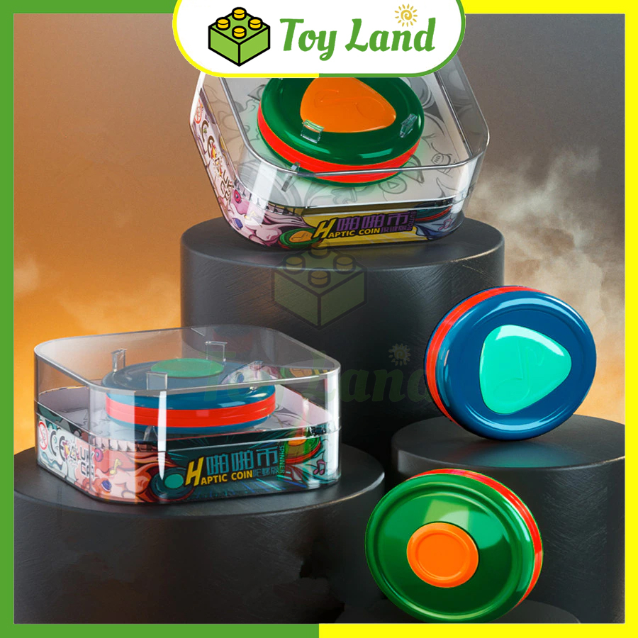 QiYi Haptic Coin Fidget Toy Spinner Button Đồ Chơi Giảm Stress Tăng Sự Tập Trung Trẻ Em - Little Kobo