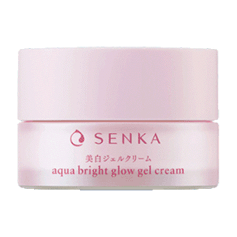 Kem đêm dưỡng trắng hồng - mờ thâm sạm Senka Aqua Bright Glow Gel Cream 50g - Gcode 70407