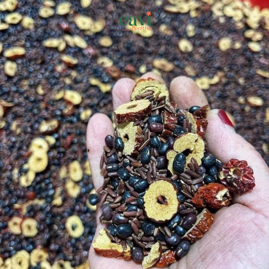 Trà Gạo Lứt Đậu Đen Táo Đỏ Túi 500gram Hỗ Trợ Giảm Cân, Đẹp Da, Hỗ trợ Ngủ Ngon