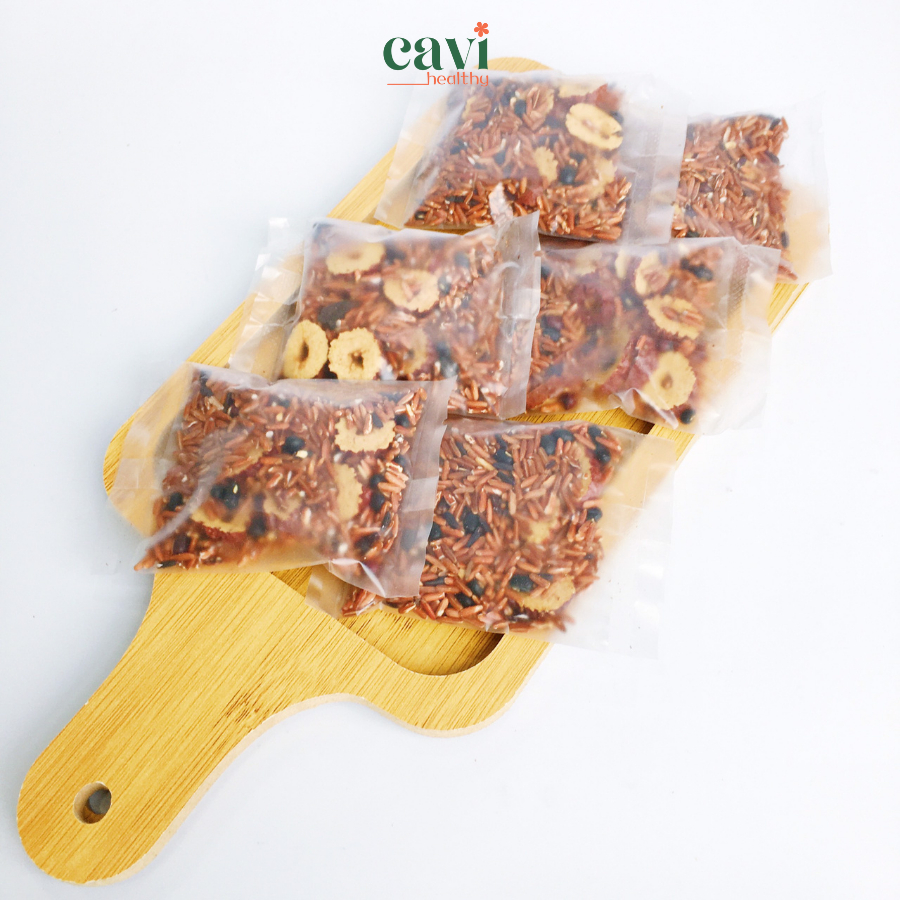 Set 30 Gói Trà Gạo Lứt Đậu Đen Táo Đỏ Hỗ Trợ Giảm Cân, Đẹp Da, Hỗ trợ Ngủ Ngon