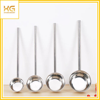 Gáo Múc Nước Inox Cán Dài 45cm