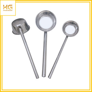 Gáo Múc Nước Inox Cán Dài 45cm