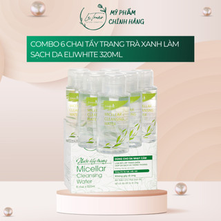 Combo 6 chai nước tẩy trang Trà Xanh Eliwhite 320ml