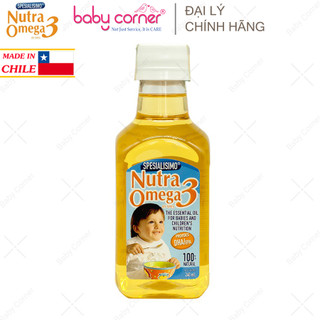 [HSD 13/05/2026] Dầu Ăn Dặm Cá Hồi Nutra Omega 3, 240ML Cho Bé 7M+