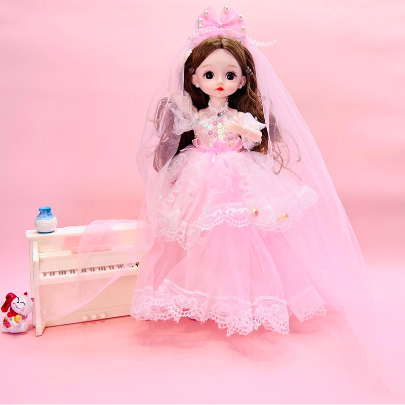 Búp bê BJD 30cm đa khớp linh hoạt Babie công chúa nhỏ gương mặt xinh đẹp