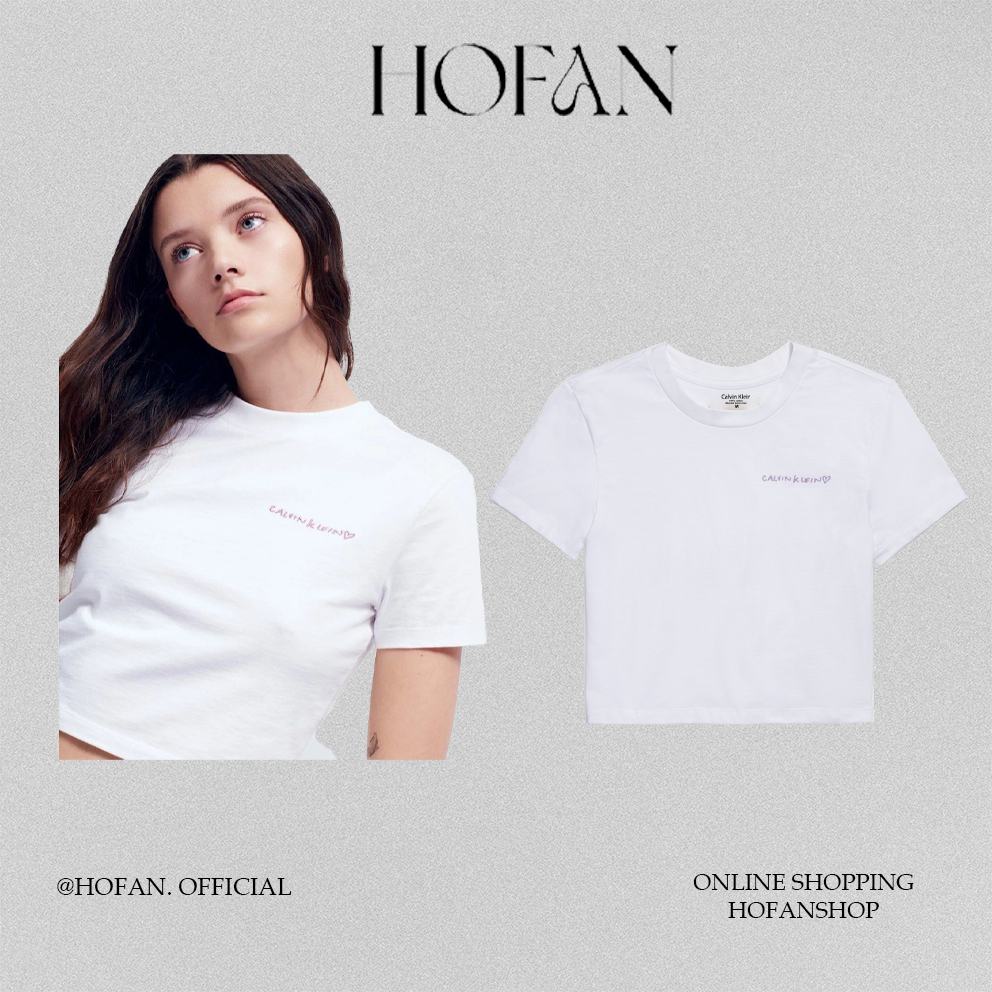 Áo thun baby tee CK JENNIE nữ áo thun baby tee tay ngắn 100% cotton 2c