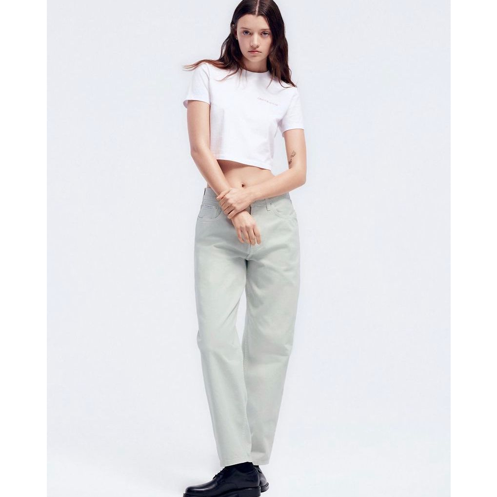 Áo thun baby tee CK JENNIE nữ áo thun baby tee tay ngắn 100% cotton 2c