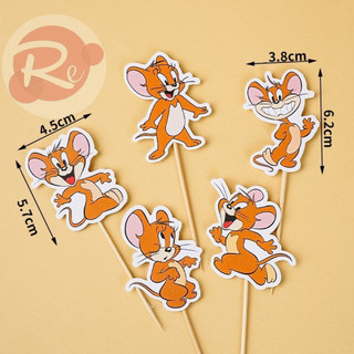 – Que cắm Tom & Jerry 3 - Trang trí bánh sinh nhật bánh kem