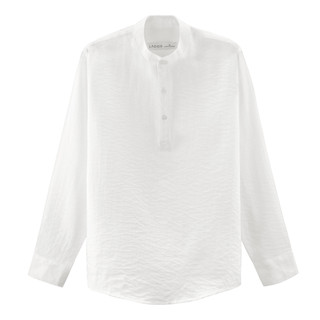 Áo sơ mi nam tay dài cổ trụ trẻ trung LADOS - 28108 phong cách Hàn Quốc chất đẹp form chuẩn