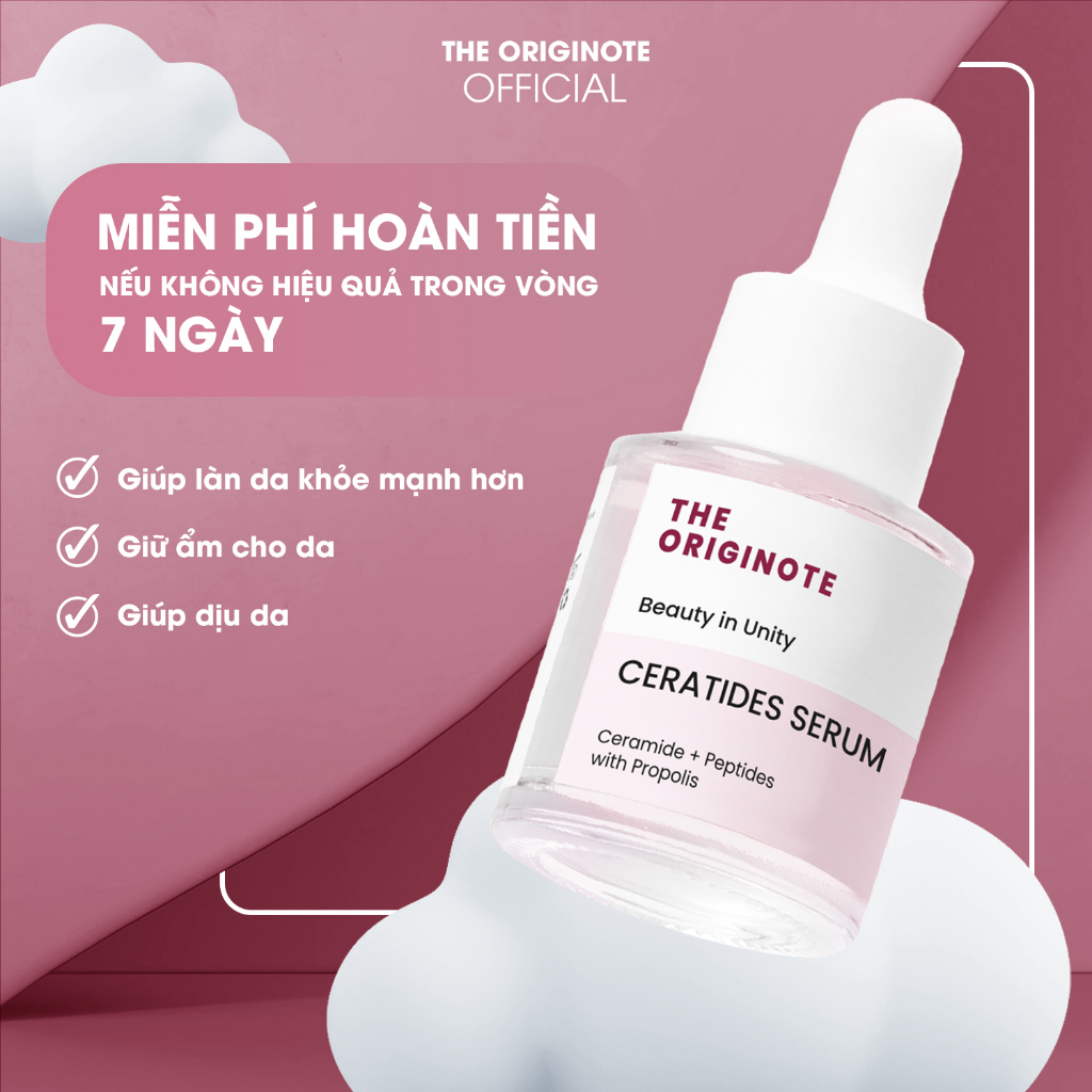 Duy trì hàng rào bảo vệ da với Ceramide và Peptide - Ceratides Serum The Originote 20ml