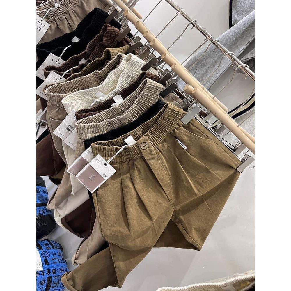 Quần dài kaki nữ, chất co giãn nhẹ mặc thoải mái, Uzangshop