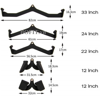Bộ 5 món dụng cụ kéo xô, dụng cụ tập xô, Lat Pull Down Grip, tay kéo xô tập gym cao cấp