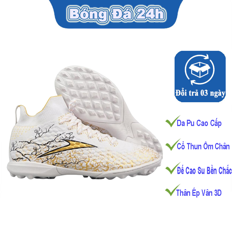 Giày Đá Bóng Cổ Cao Mira Galaxy S1 Chính Hãng ,Giày Đá Bóng Sân Cỏ Nhân Tạo Cao Cấp