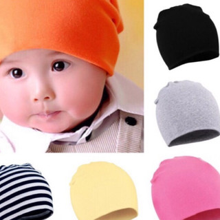 Mũ cotton co giãn cho bé 3 tháng đến 2 tuổi