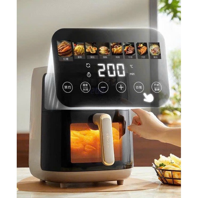Nồi Chiên Không Dầu 5L Bear QZG-F15H1- Hàng Chính Hãng- Bảo Hành 12 Tháng